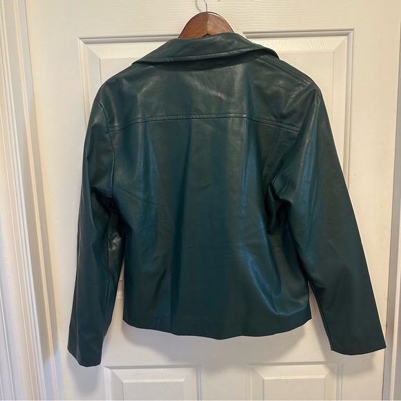 Peppermayo Exclusive - In My Natural Element PU Jacket - Dark Forest Size 4 - Picture 3 of 9